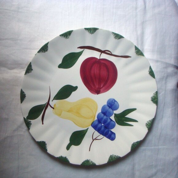 2 BLUE RIDGE Southern Pottery Bountiful Dinner Plates - Picture 2 of 10